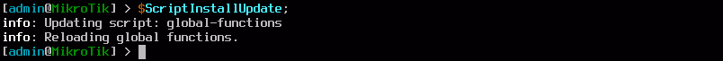 screenshot: update scripts