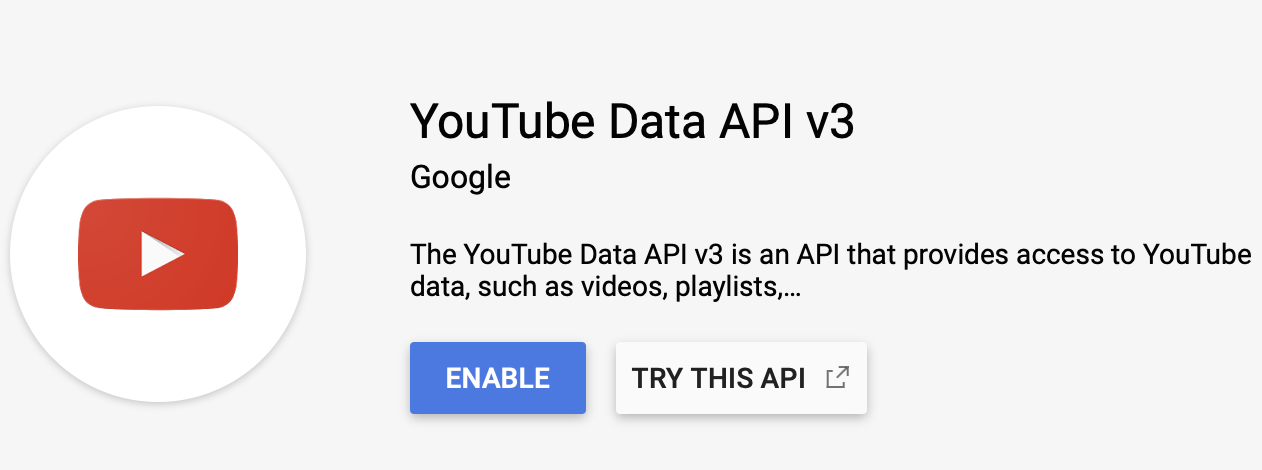 YouTube Enable