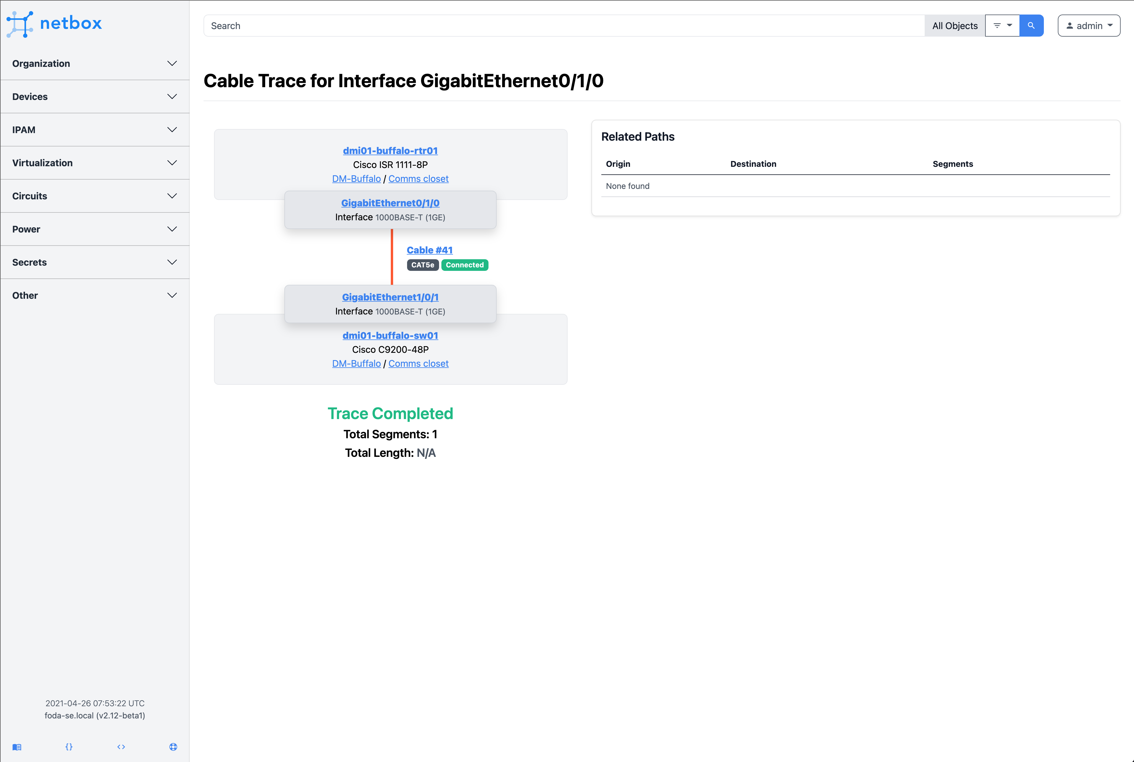 Cable Trace